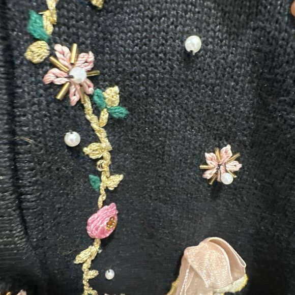 B.P. Design vintage Christmas sweater embellished stockings bling XXL - Picture 9 of 10